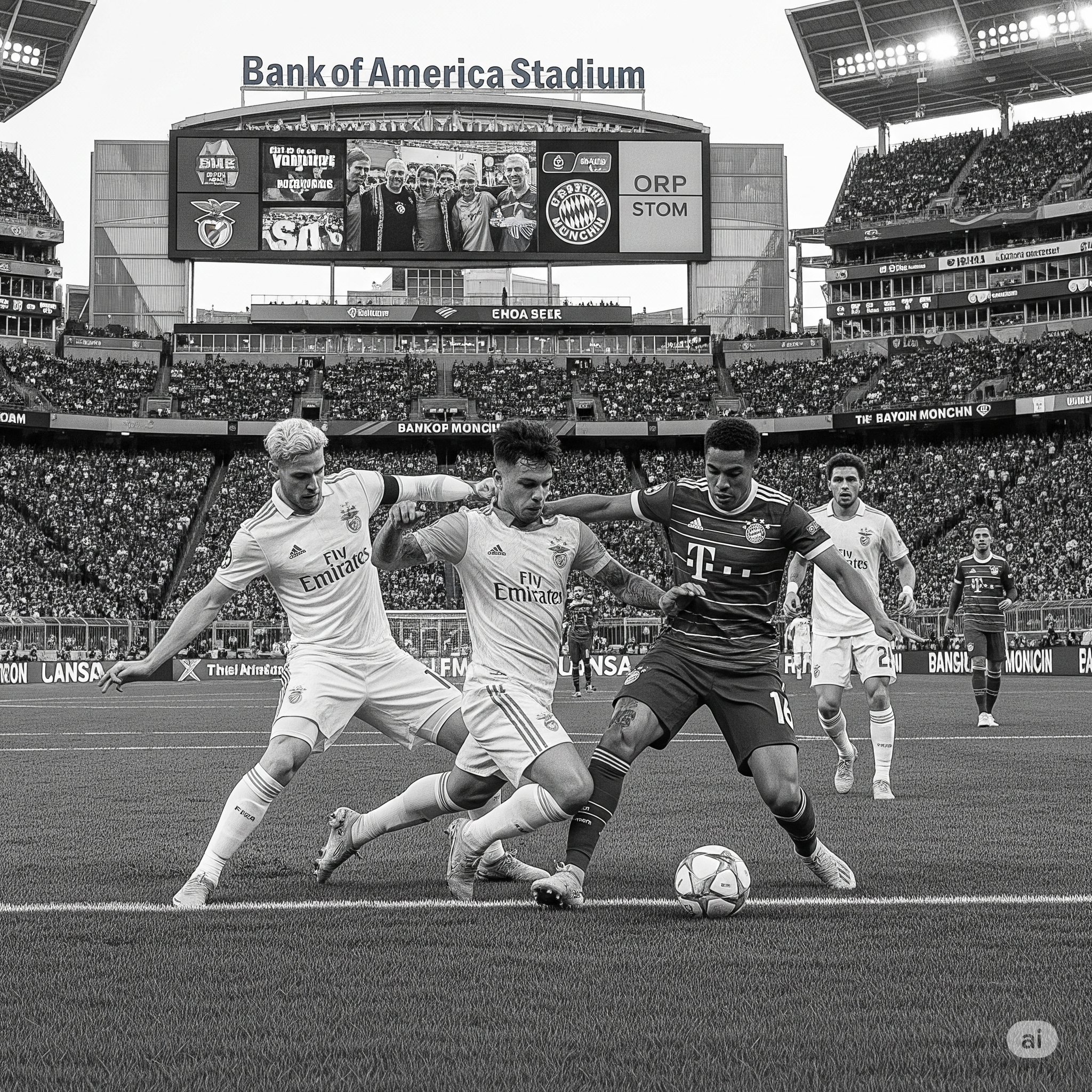 benfica vs bayern at Bank of America Stadium, Charlotte