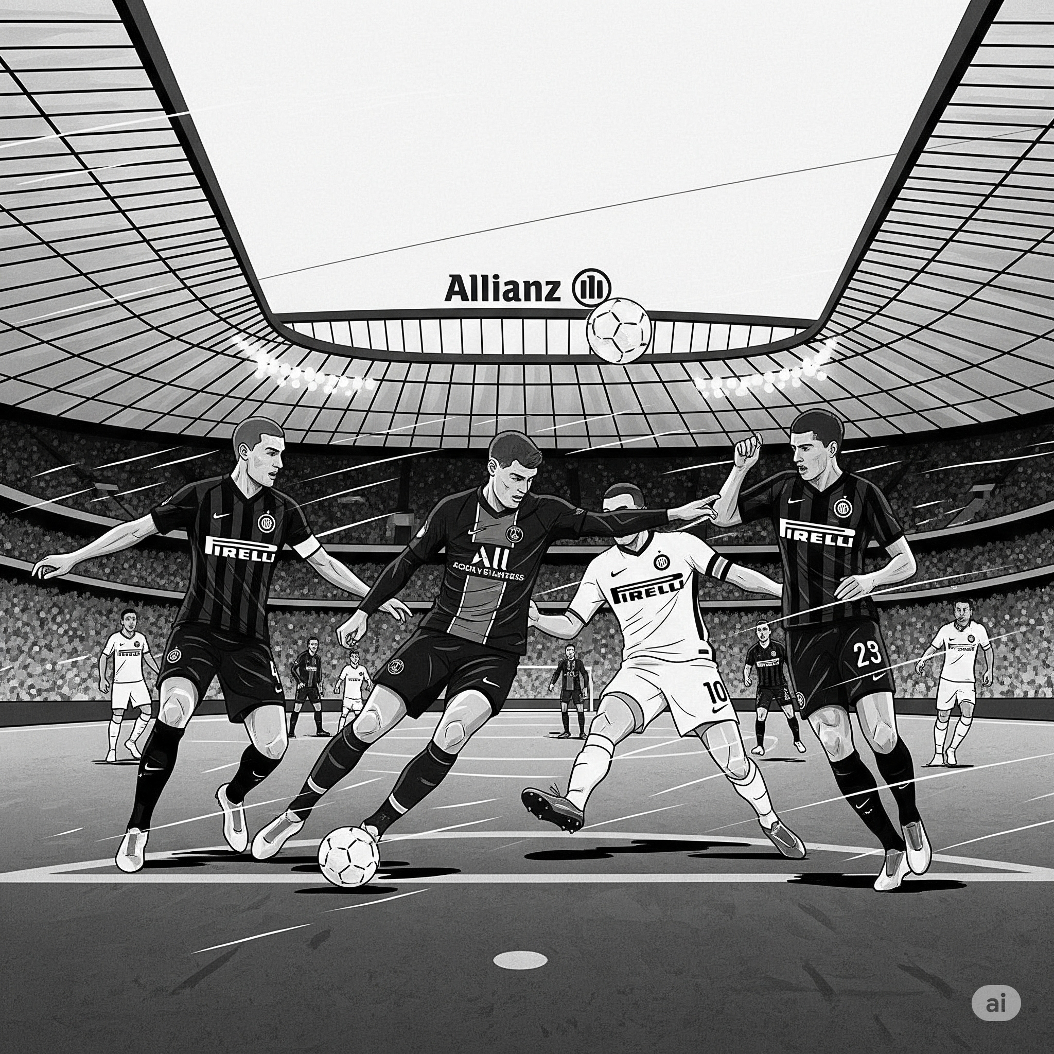 psg vs inter milan timeline